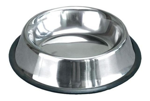 Comedouro Tigela Cachorro Antiderrapante Inox 470ml 20,5cm