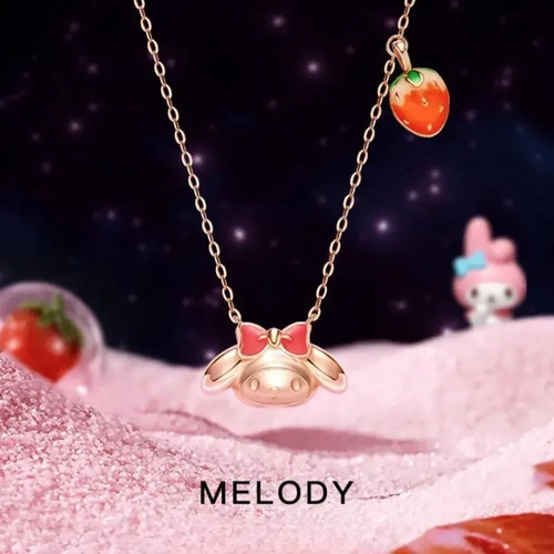 T Collar My Melody Enchapado En Oro