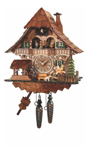 Reloj Cuc Tradicional, Estilo Casa En El Bosque Negro, Con