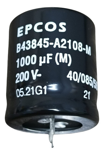 Capacitor Eletrolitico 1000uf X 200v * 1.000uf X 200v