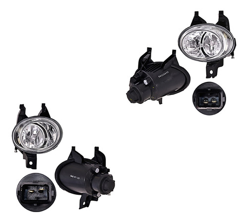 Kit Faros Niebla S/foco Peugeot 206 00/08 Depo