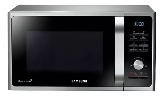 Microondas Grill Samsung MG23F3K3TA plata 23L 220V