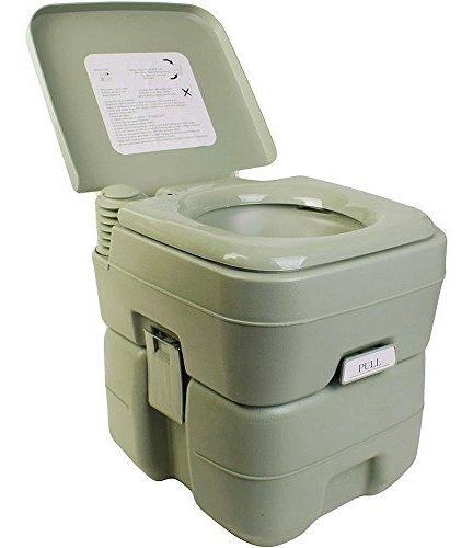 5 Galones /20l Portable Toilet Flush Travel Acampar Al Aire