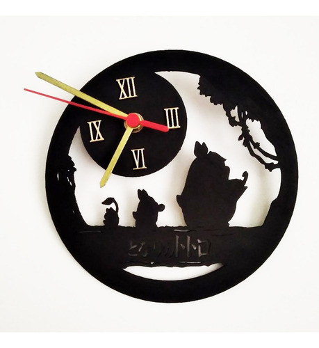 Reloj Totoro De Pared En Pla