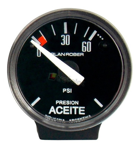 Reloj Orlan Rober Presion Aceite Con Bulbo Eléctrico Ø40mm 60 Libras Base Autoadhesiva