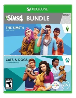 The Sims 4: Plus Cats & Dogs Bundle 4 Standard Edition Electronic Arts Xbox One Físico