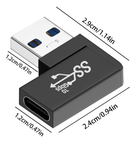 Adaptador De Tipo C A Usb Convertidor Tipo-c Hembra A Usb Ma
