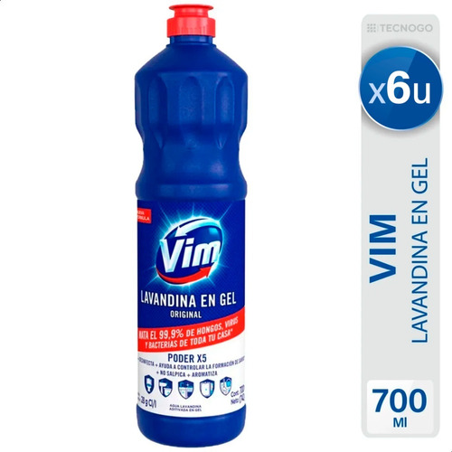 Vim Lavandina En Gel Aroma Original X6 - Mejor Precio