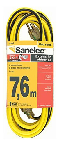Sanelec 2295 Extensión Uso Rudo Con Luz Indicadora 7,6 M