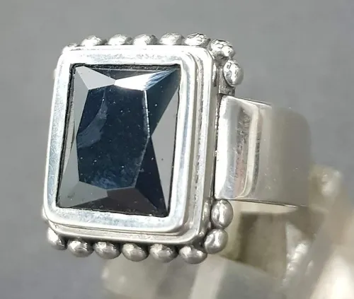 Anillo Serie Lucifer Plata Con Piedra Art 1114 | Envío gratis