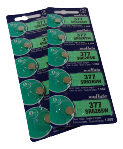 Imagen 3 de 6 de Pilas Sony 377/626 Blister 10u Original Distribuidor Oficial