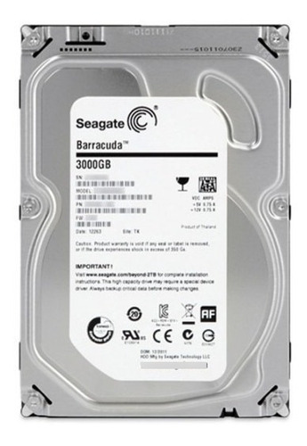 Disco Duro 1 Tb Interno Seagate Sata 6.0gb/s 3.5  