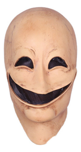 Máscara de terror para hombre sin rostro, color Halloween, sonrisa, máscara para cosplay