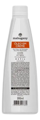  hidratação para corpo Mahogany Mahogany Refil Óleo Em Creme en frasco de 300mL/300g neutro