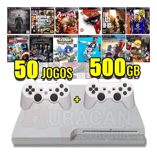 Sony Playstation 3 Slim Ps3 Play 3 1000 Jogos