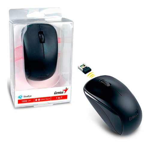 Mouse inalámbrico Genius NX-7000 calm black