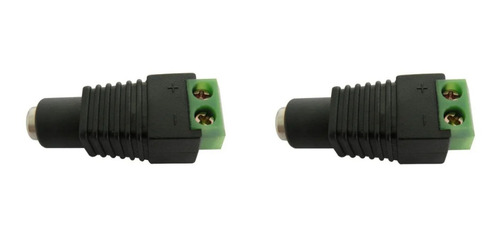 Conector Ficha Plug 5.5 X 2.1mm Bornera Alim. Hembra-pack X2