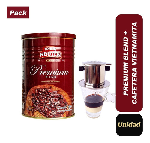 Pack Café Molido Premium Blend+cafetera Vietnamita Tn 