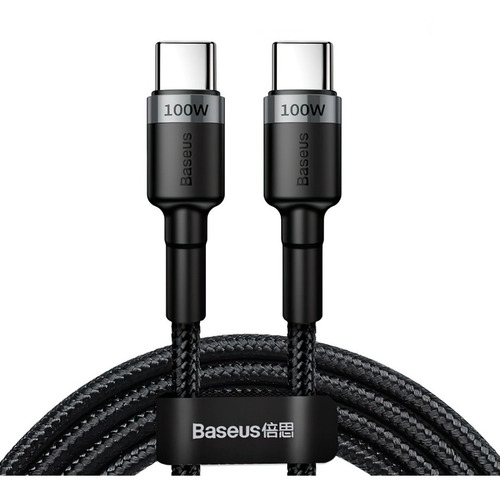 Cable Baseus Usb Tipo-c A Tipo-c 100w Carga Rápida 2m Qc Pd