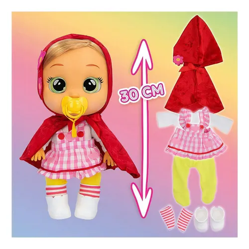 Muñeca Cry Babies Scarlet Bebés Llorones Caperucita Roja Bbx