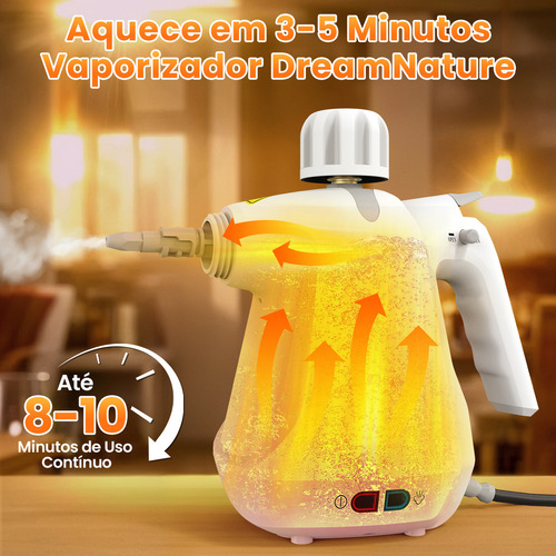 Limpador A Vapor Portátil Pressurizado Para Múltiplas Superfícies Com 11 Acessórios, Reservatório De 450ml, Limpador A Vapor Multiuso Para Casa | Estofados