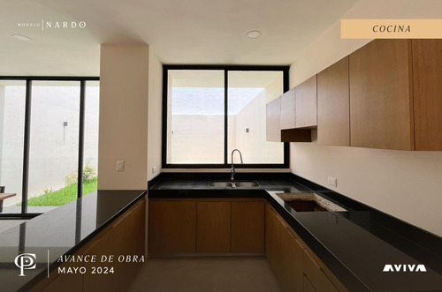 Casa En Venta Merida, Temozon Norte En Privada, Modelo Nardo Con Piscina, Entrega Inmediata.