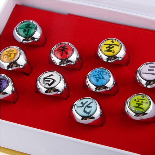 10 Anillos + Accesorios Cosplay Del Anillo Ninja Akatsuki