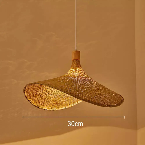 Luces Colgantes De Mimbre De Estilo Nórdico Moderno