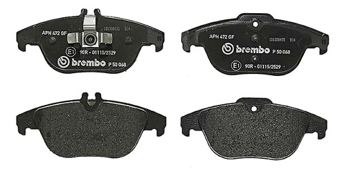 Set-4 Balatas Traseras Mercedes-benz C300 10/11 Brembo