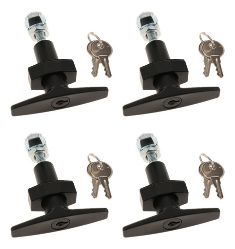 4x Bloqueo De Manija T / Camper Top Lock Cerradura Del