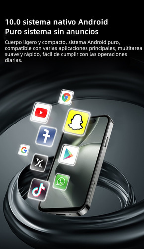 Minismartphone Aiek M16 Pro-a De 4.0 Pulgadas, 3g, 2 Gb De Ram, 16 Gb De Rom, Android 10 Reconocimiento Facial, 2000 Mah, 2025, Nuevo Modelo Pegatadhe