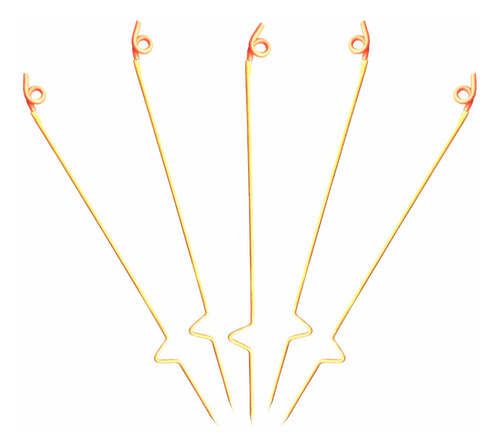 Varilla Cercado Móvil Cola De Cerdo 1m Acero 9mm 5 Unidades