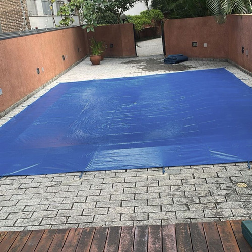 Capa Piscina 5x5 Emborrachada Forte Leve + Kit +