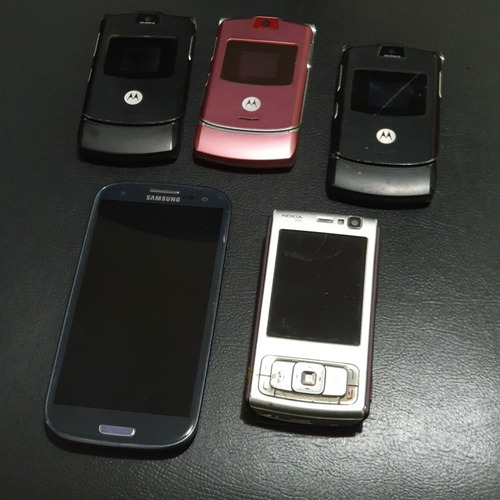 Lote Celulares Retirar Peças Samsung S3 Nokia N95 V3 Reparo