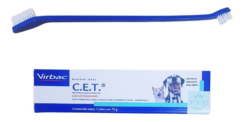 Virbac Cet Kit De Saúde Oral Pasta E Escova P/ Cães E Gatos