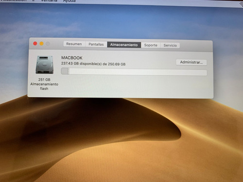 Macbook 12'' Retina Early 2016 M3 8gb 256 Ssd 200 Ciclos (Usado)