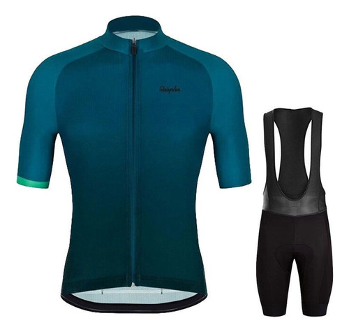 Conjunto Jersey Bibshort Ciclismo Liso Pad De Gel Licra