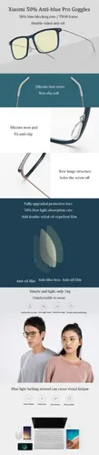 Xiaomi gafas luz azul hotsell