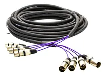 Comprar Multicabos Com Conectores Xlr 4 Vias Cirilo Cabos 8 Metros