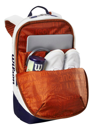 Mochila De Tenis Wilson Roland Garros Super Tour Capacidad 2 .