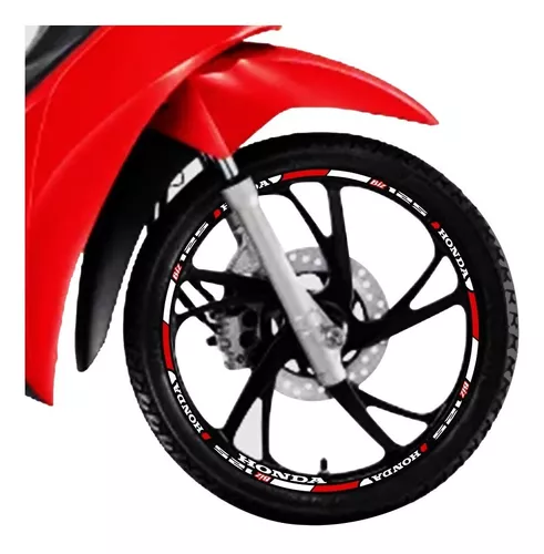 Friso Roda Moto Honda Cg Bros Xre Biz Pop Pcx Personalizado