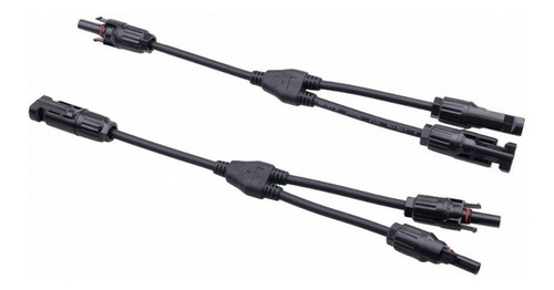 Imagen 2 de 2 de Conector Solar Mc4 Y En Cable Macho Hembra Para Panel Solar