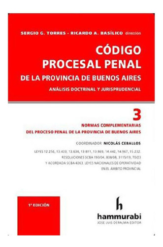 Libro - Codigo Procesal Penal De La Provincia De Buenos Air