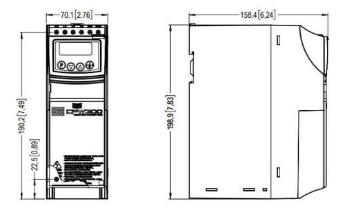 Inversor De Frequência Weg Cfw300 1,5cv 2,6a