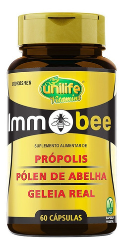 Jalea real Immobee Unilife con propóleo y polen de abeja, 60 cápsulas