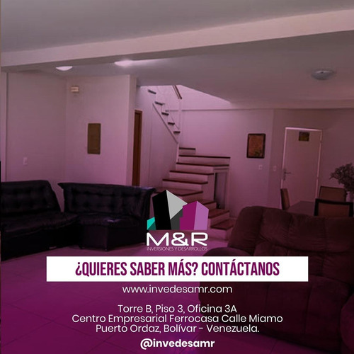 Imagen 5 de 5 de Town House En Venta En Loma Linda - Puerto Ordaz M&r - 341