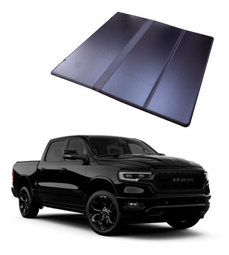 Tapa Carga Rígida Aluminio Trifold Dodge Ram 1500 2018-2020