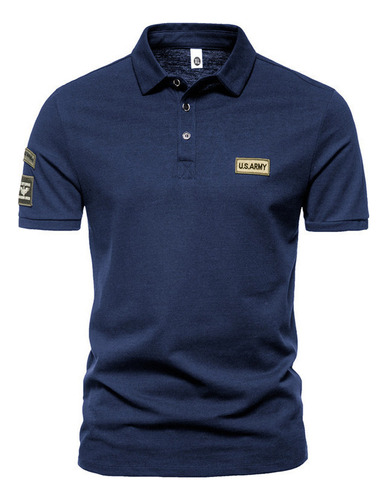 Camiseta Ajustada Con Solapa Y Polo Alta Calidad Para Hombre