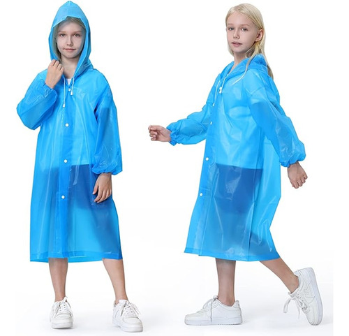 Poncho Chaqueta Impermeable Niños Capota Capa Colores Lluvia