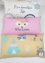 Comprar Set X 3 Almohadones Infantiles Gabardina Decoracion Bebes 
